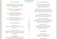 French Restaurant Menu  Musthavemenus  Carnegie Library Project with French Cafe Menu Template
