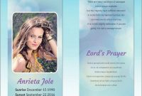 Fresh Memorial Cards For Funeral Template Free  Best Of Template inside Remembrance Cards Template Free