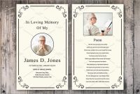Fresh Memorial Cards For Funeral Template Free  Best Of Template with In Memory Cards Templates