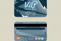 Front And Back Vip Member Card Template Royalty Free Vector in Membership Card Template Free