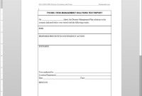 Fsms Risk Management Solutions Test Report Template pertaining to Risk Mitigation Report Template