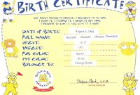 Full Outstanding Build A Bear Birth Certificate  Katieroseintimates throughout Build A Bear Birth Certificate Template