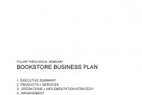Fuller Bookstore  Cafe Business Planmatthew Schuler  Issuu regarding Bookstore Business Plan Template