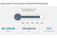 Fundraising Thermometer Powerpoint Template  Slidemodel inside Thermometer Powerpoint Template