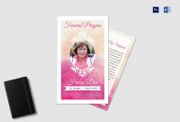 Funeral Prayer Card Template For Grandmother In Adobe Photoshop inside Prayer Card Template For Word
