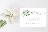 Funeral Thank You Cards Sympathy Thank You Cards Memorial  Etsy regarding Sympathy Card Template