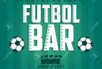 Futbol  Football  Soccer Bar Menu Card Design Template Royalty regarding Football Menu Templates