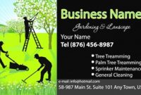 Garden Maintenance Business Cards Inspirational Gardeners And with regard to Gardening Business Cards Templates