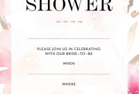 Gardens  Blank Bridal Shower Invitation Instant Download  Etsy for Blank Bridal Shower Invitations Templates