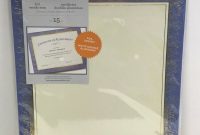 Gartner Foil Certificates  Count Blue And Gold For Sale Online  Ebay pertaining to Gartner Certificate Templates