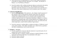 General Service Agreement Templatebanter  General Contract For pertaining to Contract For Service Agreement Template