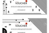 Gift Voucher Vector Illustration Coupon And Voucher Template for Company Gift Certificate Template