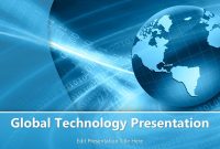 Global Technology Powerpoint Template  Powerpoint Templates regarding Powerpoint Templates For Technology Presentations