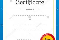 Good Job Certificates  Toha for Good Job Certificate Template