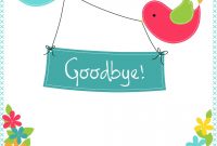 Goodbye From Your Colleagues  Good Luck Card Free  Greetings Island within Good Luck Card Template