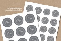 Gray Spice Labels Template  Pantry Labels Spice Jar Labels   Etsy inside Pantry Labels Template