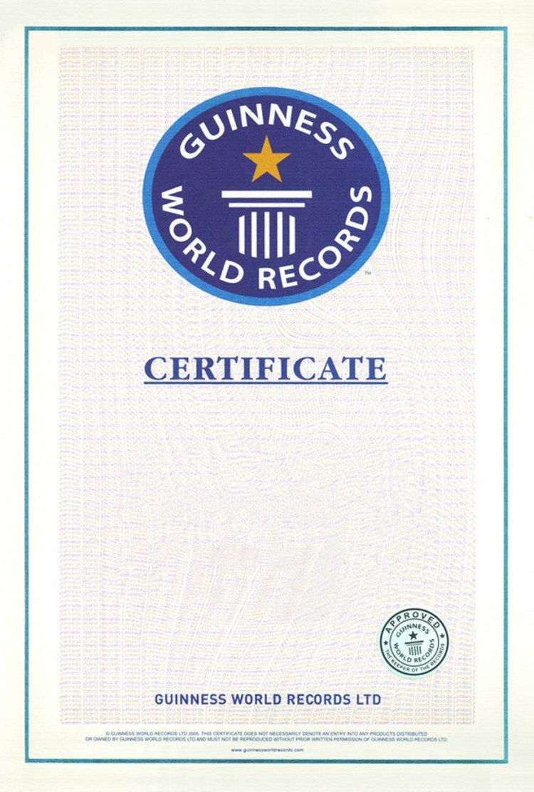 Guinness World Record Certificate Template – Alanbrooks in Guinness World Record Certificate Template