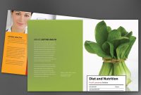 Half Fold Brochure Template For Health And Nutrition Order Custom for Nutrition Brochure Template