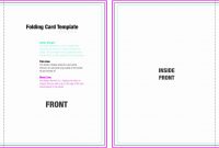 Half Fold Card Template Luxury  Blank Half Fold Card Template intended for Half Fold Card Template