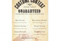 Halloween Costume Contest Official Ballot Card  Zazzle with regard to Halloween Costume Certificate Template