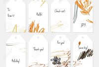 Hand Drawn Creative Tags Universal Shopping Sales Advertising for Universal Label Templates