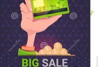 Hand Holding Credit Card Over Big Sale St Patrick Day Holiday regarding Credit Card Templates For Sale