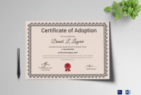 Happy Adoption Certificate Design Template In Psd Word inside Adoption Certificate Template