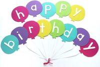 Happy Birthday Banner Diy Template  Balloon Birthday Banner Template throughout Free Printable Happy Birthday Banner Templates