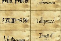 Harry Potter Labels – Demisiriusly within Harry Potter Potion Labels Templates