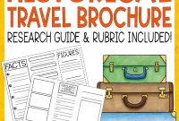 Historical Travel Brochure And Research Project  Literacy In Focus pertaining to Brochure Rubric Template