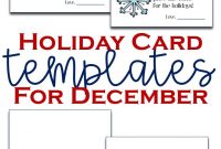 Holiday Card Templates  Teaching Elementary  Beyond for Holiday Card Email Template