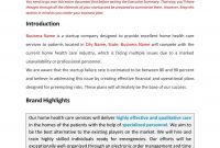 Home Health Care Business Plan Template Sample Pages  Black Box within Health Care Business Plan Template