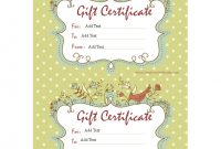 Homemade Gift Certificate Word  How To Create A Homemade Gift with Homemade Gift Certificate Template