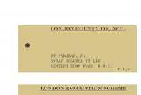 Homemade London Evacuee Tag Ww  School Stuff  Tags Homemade School with regard to Evacuation Label Template