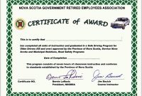Honorary Membership Certificate Template Word in Safe Driving Certificate Template