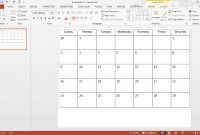 How To Create A Calendar In Powerpoint for Microsoft Powerpoint Calendar Template