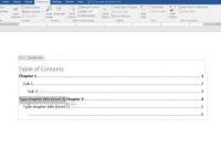 How To Create A Manual Table Of Contents In Word inside Microsoft Word Table Of Contents Template
