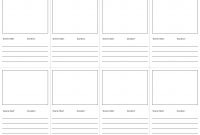 How To Create A Storyboard For Music Videos With Template regarding Shooting Script Template Word