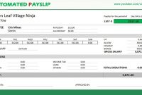 How To Create An Automated Payslip In Excel  Youtube inside Blank Payslip Template