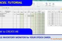 How To Create Inventory Monitoring System For Stock Cards  Youtube in Bin Card Template