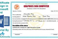 How To Create Professional Certificate In Word Certificate throughout Word 2013 Certificate Template