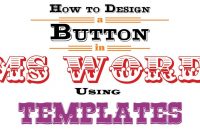 How To Design A Button In Ms Word Using Templates  Youtube pertaining to Button Template For Word
