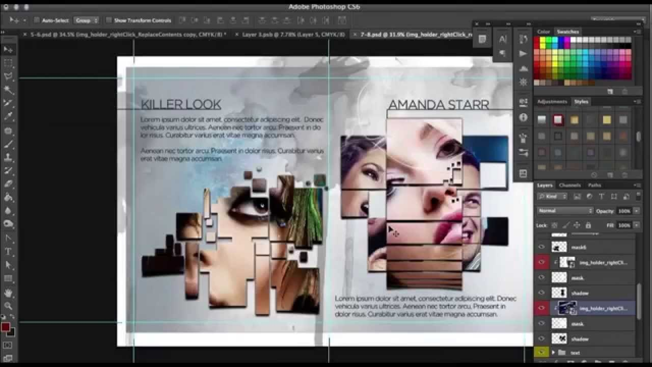 How To Design A Progessional  Page Brochure In Photoshop  Youtube within 12 Page Brochure Template