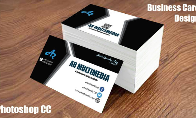 How To Design Business Card In Adobe Photoshop Ccgraphic Design with Create Business Card Template Photoshop