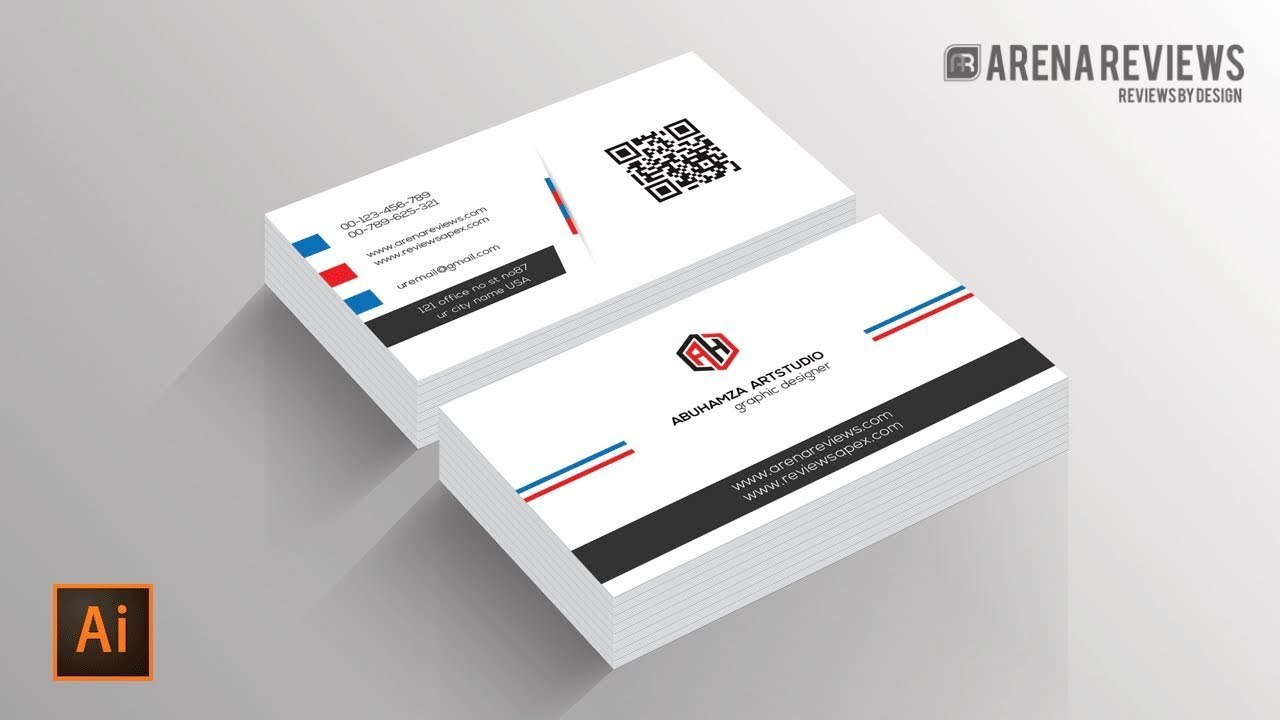 How To Design Business Card Template Illustrator Cc Tutorial  Youtube in Visiting Card Illustrator Templates Download