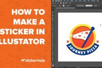 How To Design Stickers In Illustrator  Youtube for Adobe Illustrator Label Template