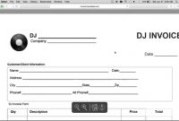 How To Make A Disc Jockey Dj Invoice  Excel  Word  Pdf  Youtube with regard to Invoice Template For Dj Services