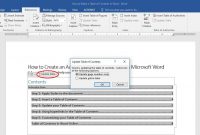 How To Make A Table Of Contents In Microsoft Word inside Word 2013 Table Of Contents Template
