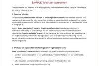 How To Make A Volunteer Agreement Form  Free  Premium Templates within Volunteering Form Disclaimer Templates