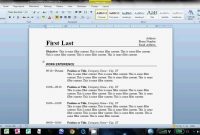 How To Make An Easy Resume In Microsoft Word  Youtube regarding How To Create A Cv Template In Word